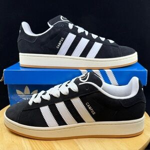 Men's Adidas Originals Campus 00s Shoes - Core Black / Cloud White HQ8708 001